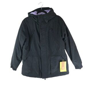 All In Motion Snow Sport Jacket Black Water & Wind Resistant Warm Insulated XS